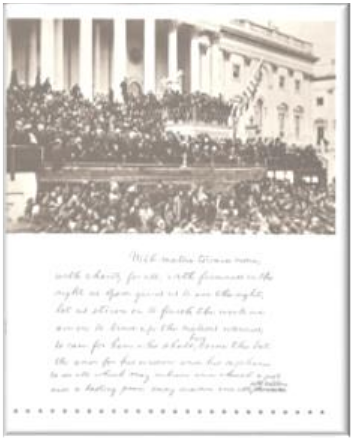 Historic black-and-white photo of a large crowd gathered for a public event.