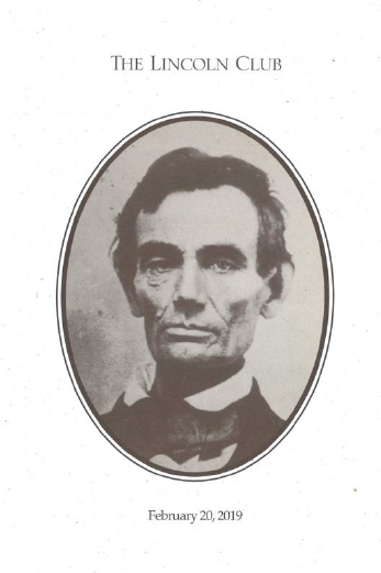 Black and white portrait of Abraham Lincoln.