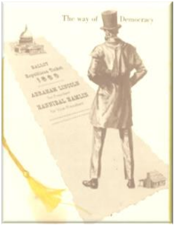 Vintage-style illustration of a man in a long coat and hat with text beside him.