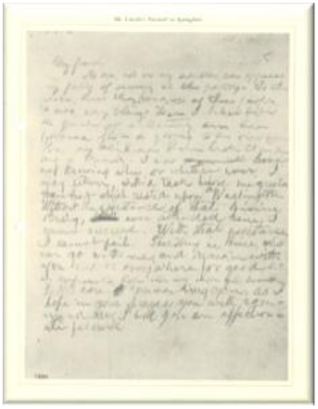 Handwritten letter on lined paper with faded ink.