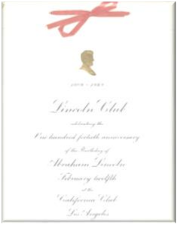 A formal wedding invitation with elegant script and gold embossed detail.